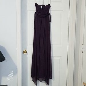 David's Bridal versa bridesmaids dress plum size 2